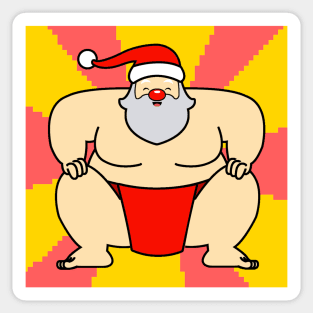 Sumo Santa Claus 2 Sticker